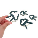 80Pcs Tree Plants Flower Seedling Stem Support Plastic Spring Clips Set HPZ