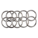 10XCIRCULAR O RING ROUND CARABINER SNAP CLIP SPRING KEYRING BUCKLE 49MM DIAMATER
