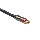 Male to Female RCA Audio Auxiliary Stereo Connector Cable (1ft)