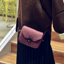 Fashion Women PU Leather Messenger Bag Ladies Lock Shoulder Crossbody Bag A