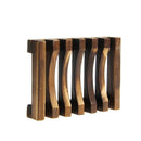 Natural Wood Soap Holder Dish Box Bathroom Shower Storage Support Plate Stand