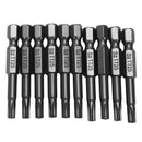 10pcs 1/4inch Hex Shank T25 Magnetic Torx Screwdriver Bits
