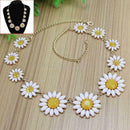 Charming Women Girls Daisy Flower Bib Statement Collar Chain Floral Ne TEW