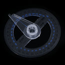 Portable Diameter Of 10cm Plastic 360 Degree Pointer Protractor Ruler ME