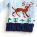 Knitting Christmas Wine Bottle Cover Set Sweater With Hat(Elk)