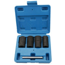 5Pcs Twist Socket Set Locking Wheel Nut Bolt Stud Extractor Removers 17Mm 1