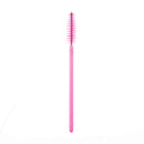 Fashion 100x Disposable Eyelash Brush Mascara Wands Spoolers Makeup Beauty Pink
