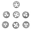8pcs Circular Die Set M3 M4 M5 M6 M8 M10 M12 with 1 Wrench Hss Tap Die