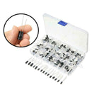 200pcs 15 Value 10~50V 0.1-220uF Electrolytic Capacitor P6Q5 New Assortm Bo B3S5
