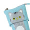 Stand Up Pencil Holder Telescopic Pencil Case Storage Stationery Pouch Bag Blue