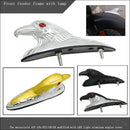 Motorcycle Black Front  Eagle Head With Red LED Eyes