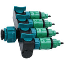 Garden Hose Splitter Water Pipe 4 Way Tap Garden Tap Connector 4/7 Mm Crane L3I7