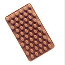 55 Mini Coffee Beans Silicone Cake Mold Jelly Candy Craft Ice Cube Tray Mould