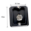 50mm QR Clamp and Quick Release Plate Aluminum Alloy Fits Arca-Swiss Standard