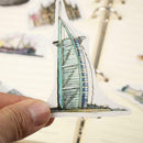 42 pcs Travel Around World Famous Building Craft Scrapbook Decorative Stick M8M5