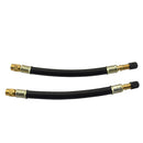 1 pair tire valve extension valve extension, flexible, length 180mm, with caps