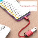 Usb Otg Type C To Usb Adapter Otg Fast Charging Type-C Charger Nylon Braide O8B8