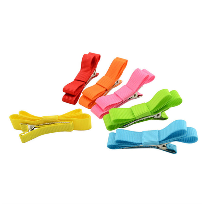 20pcs Hot Lovely Toddler Girl Hair Clip Bow Baby Kids Bowknot Headband lj