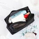 3pcs Cosmetic Bag Travel Fashion Black Toiletry Makeup Organizer Bags Case Po-OZ