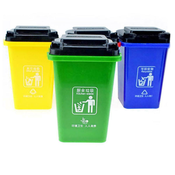 1 Set Mini Trash Cans Storage Garbage Sorting Game Prop Puzzle Toys for Kid #gib