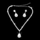 Wedding Bridal Banquet Rhinestone Crown Tiara Necklace Earrings Jewelry Set