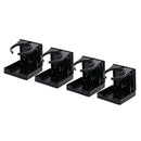 4pcs Adjustable BLACK Nylon Drink Cup Holder For Boat Marine Caravan Car