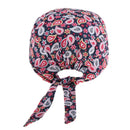 4x Adjustable Patterned Doctor Scrub Cap Beanie Cap Chemo Cap for Ponytail