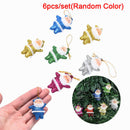 6pc Santa Pendants Home Decorations Hanging Christmas DecorationsS Hn