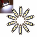 10X 39mm 3LED 5050 SMD C5W CANBUS Error Free Festoon Dome Light Lamp Bul WXD