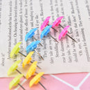 12X star multi-coloured translucent assorted push pins drawing cork board'office
