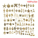 100x/Set Alloy Mix Starfish Tortoise Charms Pendant Jewelry DIY Making Crafts OZ