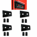 8pcs ABS Hood Car Door Hinge Cover Protector Auto Side for Wrangler JK 2007-2017