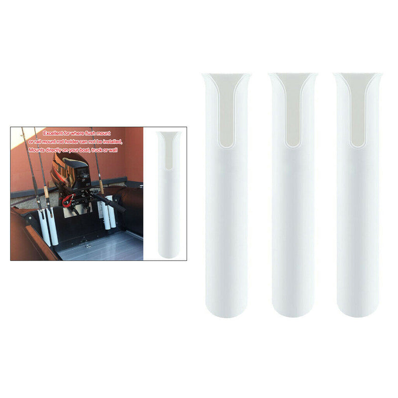 3pcs Self Adhesive Boat 1 Rod Holder Storage Organizer for Yacht White