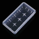 Lot 10 White Hard Plastic Case Holder Storage Box for 18650 16430 Battery