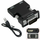 1080P HDMI Female to VGA Male with Audio Output Cable Converter Adapter Lead Top