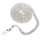 2 Row Fashion Crystal Close Chain for Wedding Clothes DIY Decoration 1 Yard