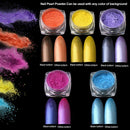 12boxes/set 12 Colors Holographic Nail Powder Nail Manicure For Nails Art C B4J6