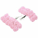 144pcs 2CM PE Rose Foam Mini Flower Bouquet Solid Color/wedding decoration  R2Y9