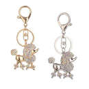 New Mode Rhinestone Key Ring Chains Holder Bag Buckle Pendant For Car Keyri B4W3