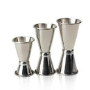 3x stainless steel cocktail drink metering cup beaker beverage tool, blend