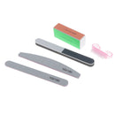 5pcs Nail Files Buffer Shiner Polisher Brush Kit for Nail Art Supplies, 100/180