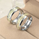 Luminous Ecg Ring Stainless Steel Ring Promise Heartbeat Ring Glowing Jewel