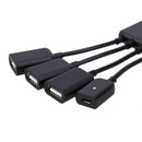 4 in 1 USB 3.1 Type-C to 4 USB Female Port Adapter Extension Charging Host
