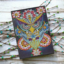 DIY Owl Special Shaped Diamond Painting 50 Pages A5 Sketchbook Drawing Book