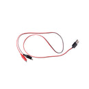 USB Crocodile wire Alligator clips Male of Female to USB tester Voltage Meter LJ