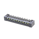 TB-1510 10 Positions Dual Rows Covered Screw Terminal Block 600V 15A JR