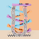 Toddler Car Ramp Toys - Car Race Tracks for Toddlers with 6 Mini Cars
