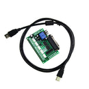 5 Axis MACH3 Stepper Motor Driver Breakout Board Repair Accessory with Cable