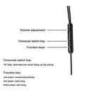 3.5mm Stereo Air Tube Wired Earphone Anti-radiation Binaural Headsets Noise