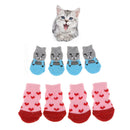 8Pcs Practical and Beautiful Cotton Dog Feet Protection with Rubber